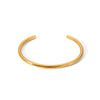Stainless Steel Open Geometry Bracelet 18K Goldplated