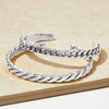 Stainless Steel Open Handmade Twist Bracelet With Vacuum Electroplating And Fine Polishing Fashion Ol Style