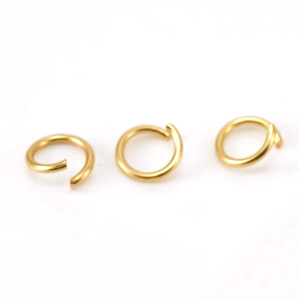 316L Stainless Steel Open Ring Accessories Electroplated Bracelet Necklace Accessories