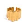 Stainless Steel Open Ring Geometric Drop Shape Electroplated Women's Hand Jewelry