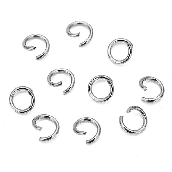Stainless Steel Open Ring Handmade Jewelry Accessories With Glow And Geometric Simple Style