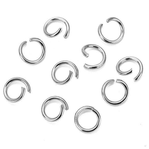 Stainless Steel Open Ring Handmade Jewelry Accessories With Glow And Geometric Simple Style