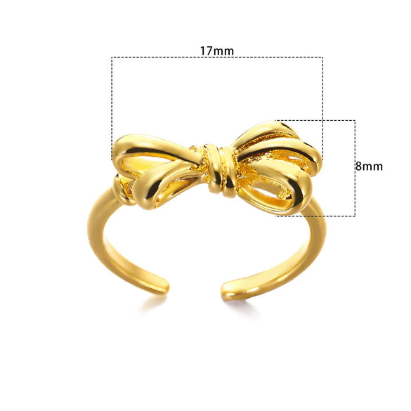 Stainless Steel Open Ring With Cross Bow Star Moon Design Electroplated Unisex Ladies Ring