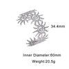 Stainless Steel Open Sun Bracelet With Spiral Design Electroplated Minimalist High End Style For Women