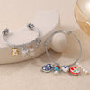 316L Stainless Steel Open Thin Irregular Minimalist Retro Personality Electroplated Bracelet