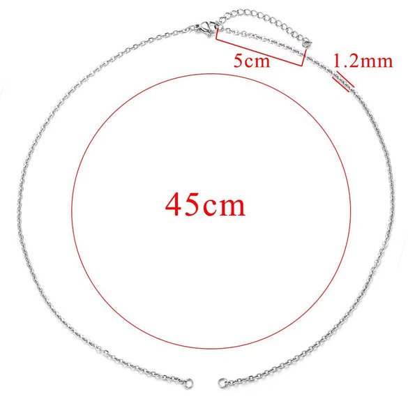 Stainless Steel Oshaped Cross Half Chain Broken Cuban Chain Hanging Double Ring Chain Cartoon Geometric Diy Jewelry Accessories Necklace With Electroplating