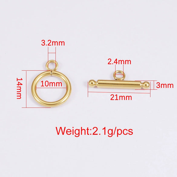 Stainless Steel Ot Buckle Jewelry Accessories Diy Handmade Materials For Necklace And Bracelet With Electroplating