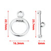 Stainless Steel Ot Ring Bar Jewelry Connecting Buckle Electroplated For Men And Women