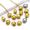 Stainless Steel Oval Drop And Curved Electroplated Spacer And Positioning Beads For Diy Jewelry Accessories
