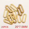 Stainless Steel Oval Rectangular Border Fish Pattern Electroplated Diy Jewelry Handmade Earrings Connector Supplies Accessories