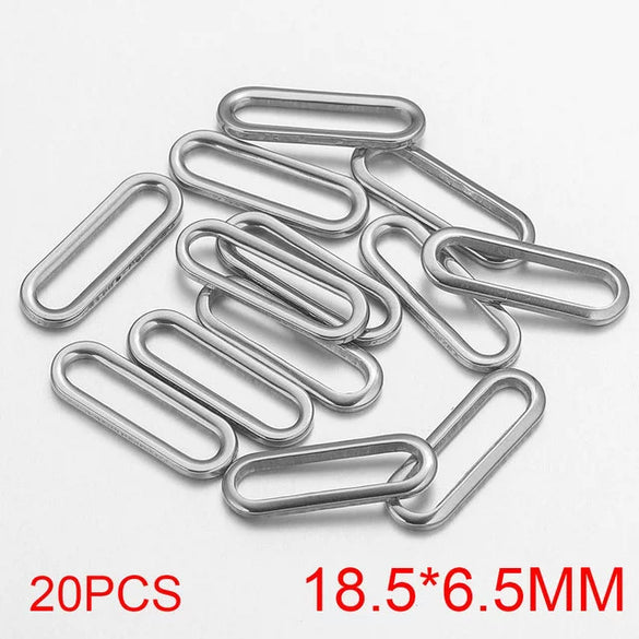 Stainless Steel Oval Rectangular Border Fish Pattern Electroplated Diy Jewelry Handmade Earrings Connector Supplies Accessories