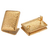 Stainless Steel Oval Star Fish Pattern Gold Plated Electroplated Earrings Making Supplies Jewelry