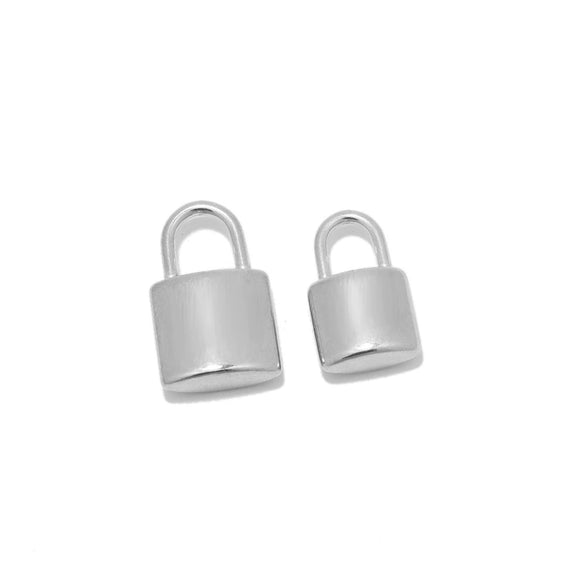 Stainless Steel Padlock Threedimensional Punk Pendant Jewelry For Diy Bracelet And Necklace