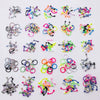 Stainless Steel Painted Geometric Circular Nose Rings Eyebrow Nails Cshaped Ear Bone Nails Lip Nail Piercing Jewelry
