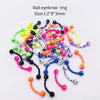 Stainless Steel Painted Geometric Circular Nose Rings Eyebrow Nails Cshaped Ear Bone Nails Lip Nail Piercing Jewelry