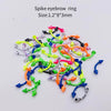 Stainless Steel Painted Geometric Circular Nose Rings Eyebrow Nails Cshaped Ear Bone Nails Lip Nail Piercing Jewelry