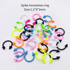 Stainless Steel Painted Geometric Circular Nose Rings Eyebrow Nails Cshaped Ear Bone Nails Lip Nail Piercing Jewelry