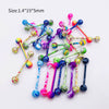 Stainless Steel Painted Geometric Circular Nose Rings Eyebrow Nails Cshaped Ear Bone Nails Lip Nail Piercing Jewelry