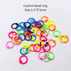 Stainless Steel Painted Geometric Circular Nose Rings Eyebrow Nails Cshaped Ear Bone Nails Lip Nail Piercing Jewelry