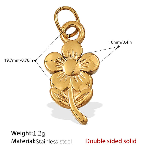 316L Stainless Steel Palm Sixpointed Star Shape Pendant Jewelry For Women Plated With Gold