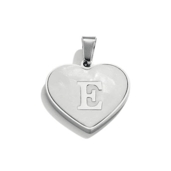 Stainless Steel Peach Heart And English Letter Diy Handmade Electroplated Pendant Necklace Accessories