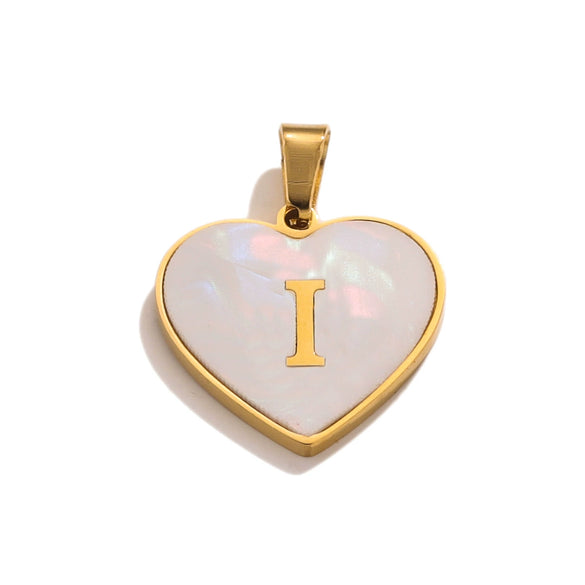 Stainless Steel Peach Heart And English Letter Diy Handmade Electroplated Pendant Necklace Accessories
