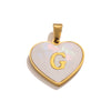 Stainless Steel Peach Heart And English Letter Diy Handmade Electroplated Pendant Necklace Accessories