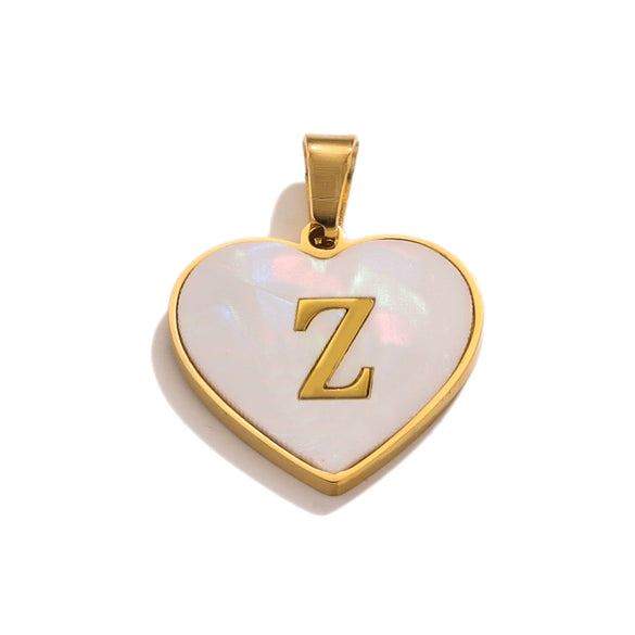 Stainless Steel Peach Heart And English Letter Diy Handmade Electroplated Pendant Necklace Accessories