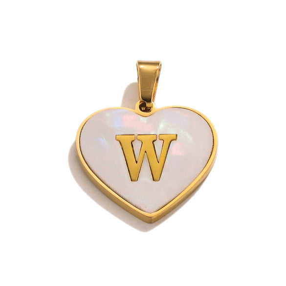 Stainless Steel Peach Heart And English Letter Diy Handmade Electroplated Pendant Necklace Accessories