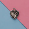 Stainless Steel Peach Heart Fish Scale Pendant Jewelry Accessories Fine Polishing