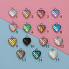 Stainless Steel Peach Heart Fish Scale Pendant Jewelry Accessories Fine Polishing