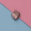Stainless Steel Peach Heart Fish Scale Pendant Jewelry Accessories Fine Polishing