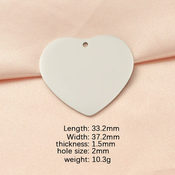 Stainless Steel Peach Heart Loveshaped Pendant Necklace Accessories With Fine Polishing