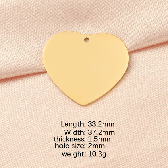 Stainless Steel Peach Heart Loveshaped Pendant Necklace Accessories With Fine Polishing