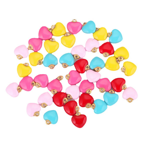 Stainless Steel Peach Heart Pendant Jewelry Accessories Handmade With 18K Gold Plating