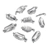 Stainless Steel Peanut And Drop Shape Bracelet Buckle Jewelry Accessories Polished And Electroplated