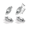 Stainless Steel Peanut And Drop Shape Bracelet Buckle Jewelry Accessories Polished And Electroplated