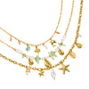 Stainless Steel Pearl Animal Zodiac Style Necklace With Electroplating Process