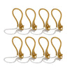 Stainless Steel Pearl Ear Hook Jewelry Accessories Ushaped Round Electroplated