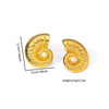 Stainless Steel Pearl Flower Asymmetrical Electroplated Earrings For Women French Classic Light Luxury Style