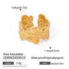 Stainless Steel Pearl Flower Geometric Earrings Electroplating Jewelry