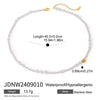 Stainless Steel Pearl Geometric Style Electroplating Necklace For Women