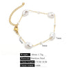 Stainless Steel Pearl Minimalist Totem Electroplating Women's Necklace Bracelet Diy Accessories