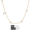 Stainless Steel Pearl Minimalist Totem Electroplating Women's Necklace Bracelet Diy Accessories