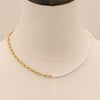 Stainless Steel Pearl Necklace Titanium Steel Electroplated Allmatch Jewelry