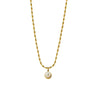Stainless Steel Pearl Pendant Necklace For Women Electroplated Fashion Jewelry