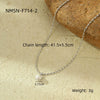 Stainless Steel Pearl Pendant Necklace For Women Electroplated Fashion Jewelry