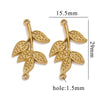 Stainless Steel Pendant Accessories With Bow And Crown Pattern Electroplated