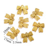 Stainless Steel Pendant Accessories With Bow And Crown Pattern Electroplated