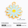 Stainless Steel Pendant Daisy Butterfly Oil Drop Totem Fashion Ol Handmade Jewelry Accessories